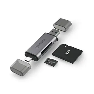 【超取免運】【Esense 逸盛】R332 雙介面 讀卡機 USB Type-c 雙卡 SD MicroSD