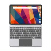 Bluetooth Touch Keyboard Leather Case Aluminum Alloy Silver For Ipad Pro 12.9 2020/2021/2022