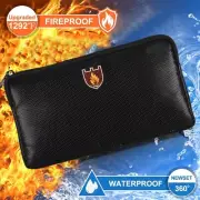 2000℉ Fireproof Document Pouch Fire Proof Money File Bag Waterproof Safe Cash