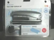 J. BURROWS Half Strip Stapler starter set - ALL METAL CONTRUCTION - NEW