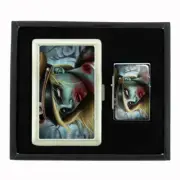 SCARY ZOMBIE D3 CIGARETTE CASE / WALLET & LIGHTER GIFT SET