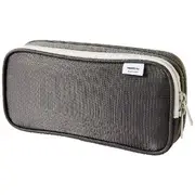 Smart Fit Twin Zip Pencil Case Black