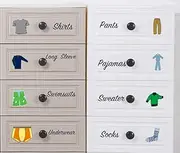 Boy Decals Dresser Clothing Decals Labels Dresser Labels Kids Drawer Stickers Organizing Decals