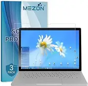 MEZON [3 Pack] Ultra Clear Film Screen Protector for Microsoft Surface Book 3 / Book 2 (13.5") – Case and Surface Pen Friendly, Shock Absorption (Surface Book 3, Clear)