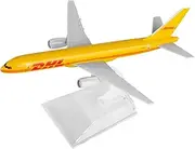 DAGIJIRD 1/400 Scale DHL B757 Cast Planes Airplane Model Diecast Plane Model with Display Stand
