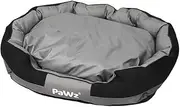PaWz Waterproof Pet Dog Calming Bed Memory Foam Orthopaedic Removable Washable L, Dog Cat Sofa Bed with Head and Neck Support, Chew Proof Dog Bed, Pet Bed with Removable Cushion, Grey + Black