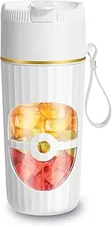 ShyangLiang Portable Blender, Personal Size Blender for Shakes and Smoothies with 10 Ultra Sharp Blades, 16 Oz Mini Juicer Machines USB Rechargeable for Travel, Home, Office, Gym