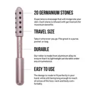 Trubeauty Derma Roller Revitalizing Massager Rose Gold Spa Quality Tool NIB