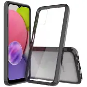 Transparent Hybrid Case Cover Clear PC Black TPU For Samsung Galaxy A03s 2022