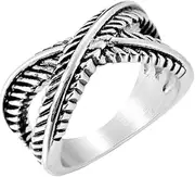[Generic] Stainless steel Cross Shaped Retro Men's Titanium Steel Ring