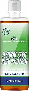 MYOC Hydrolyzed Rice Protein – Cosmetic Grade | For Skin & Hair Care Formulations | Water-Soluble Protein for DIY Creams, Serums, Conditioners & Masks | 500 ml / 16.9 Fl Oz