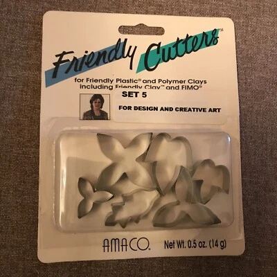 Amaco~Friendly Cutters~Set Of Five~For Design & Creative Art~Leaves