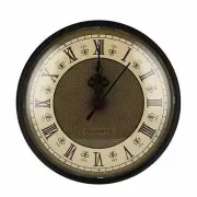 Classical Diameter 110mm Clock Quartz Movement Insert Roman Numeral Gold Face Bl