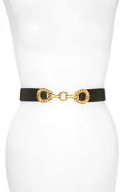 Raina Rider Circle Clasp Leather Belt