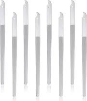 Mudder 8 Packs Diamond Nail File Stainless Steel Double Sided Metal Buffer Fingernail Toenail Manicure Women Men Pedicure Tool for Salon Home, 8 Inch