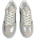 Zodiac Women’sSansa Lace-Up Sneakers Cloud White and Silver Size 9.5 New