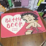 日本進口 BETTY BOOP 貝蒂 線圈結構 PVC地墊 入口墊 緩衝 耐用 防滑 粉色款