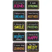 Non-Magnetic Mini Whiteboard Erasers, Character Building, Pack of 10