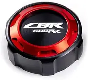 GIFAYUAN For H0NDA CBR600RR CBR 600 RR 600RR 2007 2008-2023 Accessories Motorcycle Front Brake Fluid Tank Cap And Engine Oil Filling Port(Red)