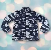 NEW WITH TAGS Youth Boy's Camo Fleece Zip Up Jacket Sweatshirt Size S