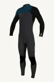 O'NEILL Youth 4/3+ HYPERFREAK CZ Wetsuit - GUNMTL/BLK/ULTRABLU - Size 10 - NWT