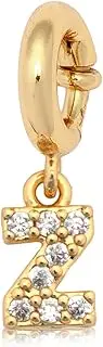 [Little Words Project] Initial Charm, Z, Customizable Charm for Bracelets, Necklaces, Keychains & More