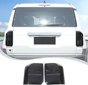 Rear Tail Light Cover Tail Lamp Shell Shade Guard Trim Frame Compatible with Toyota Land Cruiser Prado 250 J250 LC250 2024 2025+,ABS Car Taillight Protective Shell Bezels Smoke Black Taillight Shell