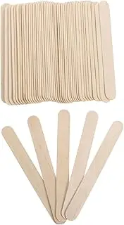 KOMBIUDA 6 Boxes Wooden Waxing Sticks Applicators for Hair Removal Smooth Surface Spatulas for Body Wax Application for Sensitive Areas Like Ears Eyes Lips and Face
