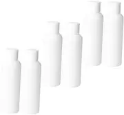 Healvian 6Pcs Leak Travel Bottles for Toiletries Cosmetics White Storage Containers Lightweight Empty Lotion Shampoo Holders for Travel Home Use