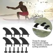 Soft Surf Fin SBS Soft Reinforced Surf Board Fins Accessory with 6 Fixing Screws
