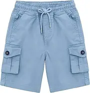 [Lilax] Boys Cargo Shorts, Cotton Blend Toddler and Teen Shorts
