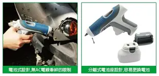 又敗家@台灣製造Pro'sKit寶工6V電池式膠槍GK-368附3支膠條,分離式電池座1.5V電池2段式照明熱熔膠3-4分鐘快速預熱槍熱溶膠槍熱融膠槍ProsKit【全館199超取免運】【APP下單享4%點數回饋】