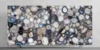 Stunning Agate Stone Slab Top, Agate Countertop Slab Office & Kitchen Desk Decor