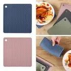 Silicone Square Drying Coaster Heat Insulation Mat Table Placemat Casserole Mat
