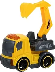Generic Set Car Pull Back Construction Heavy Duty Excavator Building Kit Mini Vehicle Take Apart Excavator Crane Take Apart Car Plastic