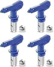 4 Pieces Reversible Spray Tips Reversible Airless Paint Sprayer Nozzle Tips Airless Paint Spray Guns Airless Sprayer Spraying Machine Parts for Homes Buildings Decks or Fences (215, 315, 417, 523)