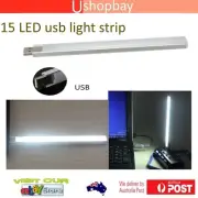 USB Portable Strip 15 USB Lamp Light Maximum Illumination on office Desk