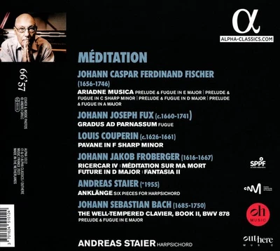 ANDREAS STAIER MÉDITATION NEW CD