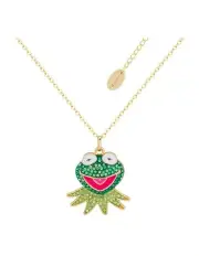 [Couture Kingdom] The Muppets Kermit the Frog Crystal Fashion Necklace in Gold