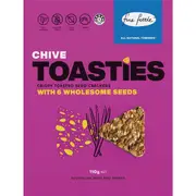 Fine Fettle Chive Toasties Seed Crackers 110g