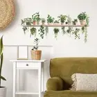 Self-adhesive Wall Mural Removable Potted Plant Decals Home Decor