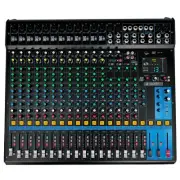 5Core DJ Audio Mixer 20 Channel Stereo Sound Board USB Bluetooth 48V Power
