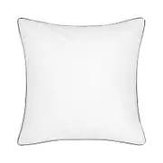 Accessorize Hotel Deluxe Cotton Piped White and Black European Pillowcase