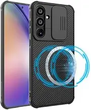 [Jarttarn] Magnetic Case Compatible with Samsung Galaxy A55 5G, Slide Camera Cover Lens Privacy Protection Case TPU Bumper Hard PC Back Cover for Samsung Galaxy A55