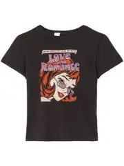[Re/Done] Re/Done-Romance Cotton T-Shirt-Donna XS
