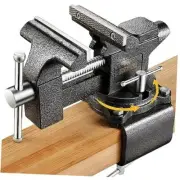 Updated 2-In-1 Bench Vise or Table Vise Clamp Vice for Workbench 4.5 Inch