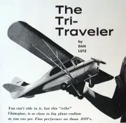 Aeronca TRI-TRAVELER PLAN + CONSTRUCTION ARTICLE for 32" FF or RC Model Airplane