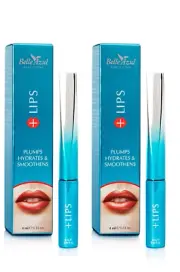 Belle Azul +Lips Plumping Lip Gloss for Enhanced Plumper Lips (2 Pack)