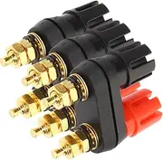 DOITOOL 3pcs Amplifier Parts Speakers for Monitor Loudspeaker Supplies Computer Speakers Audio Base Speaker Supply Speaker Part Speaker Wire Connector Cables Wired Audio Cable Metal