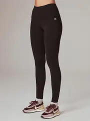 Running Bare Tummy Control Leggings. Women's activewear tights